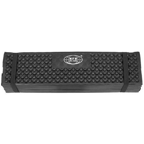 Siege / Tapis Pliant Isolant D'exterieur Mousse Noir 58 X 15 X 11 Cm Fox Outdoor 31344a Camping Randonnee Bivouac Pique Nique