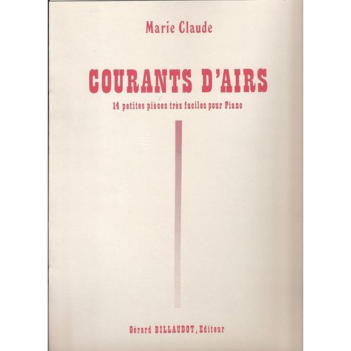 Courants D'airs - 14 Petites Pièces Très Faciles Pour Piano
