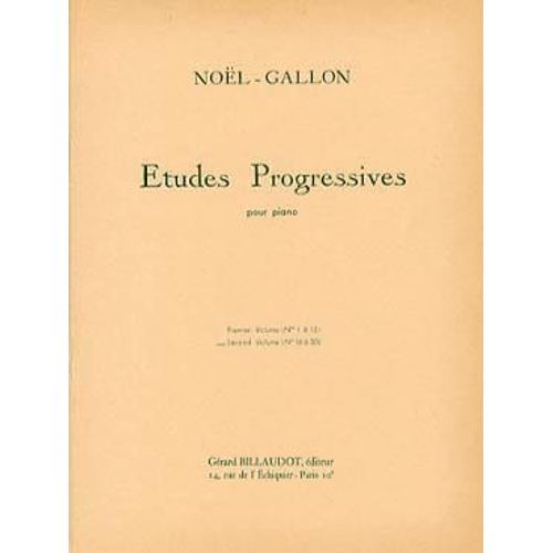 Études Progressives Pour Piano - Second Volume (N° 16 À 30)
