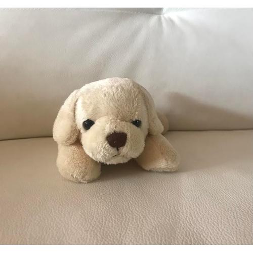 Peluche sale chien beige