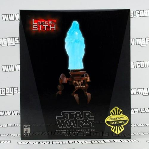 Holographic Darth Sidious With Mechno-Chair