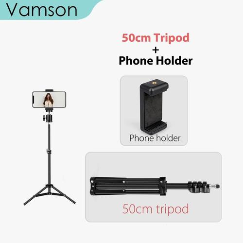 ensemble VLS02C-50cm - trépied de téléphone, monopode pour appareil photo, Smartphone, support de projecteur Canon VLS02C