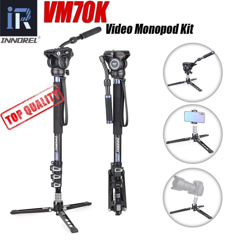 VM70K - Kit de monopode vido professionnel, monopode avec t... - 2