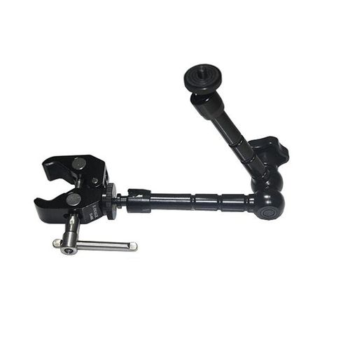 Bras magique d'extension de 11 pouces + pince Super crabe pince articulée support de montage d'agrafe pour appareil photo numérique DSLR SLR