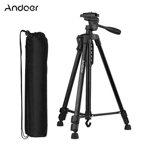 CZ RU Stock Andoer photographie trépied support sac de transport support de téléphone pour Canon Sony Nikon DSLR appareil photo pour iPhone Huawei Smartphone