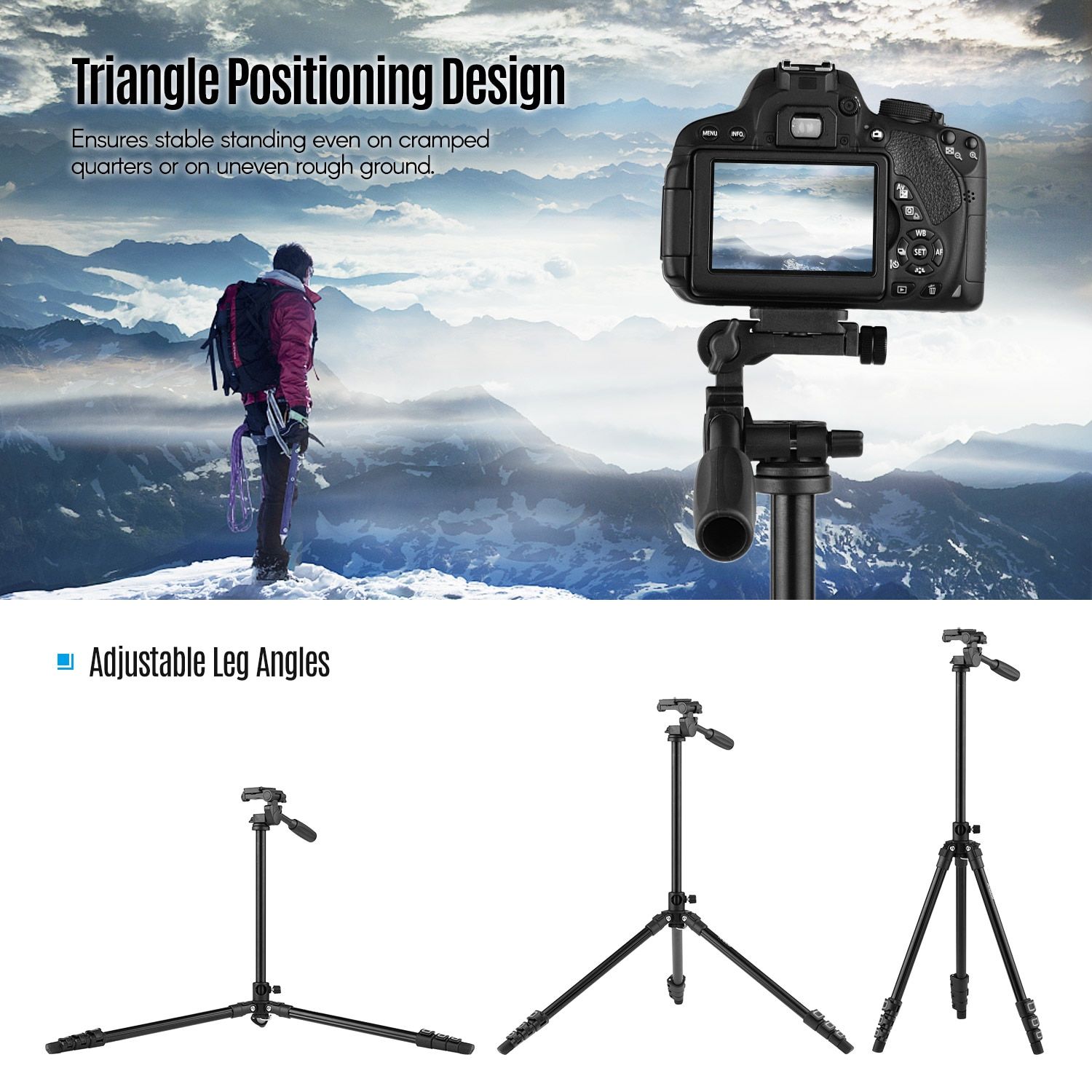 trpied vido  montage Horizontal, camra robuste avec tte... - 4
