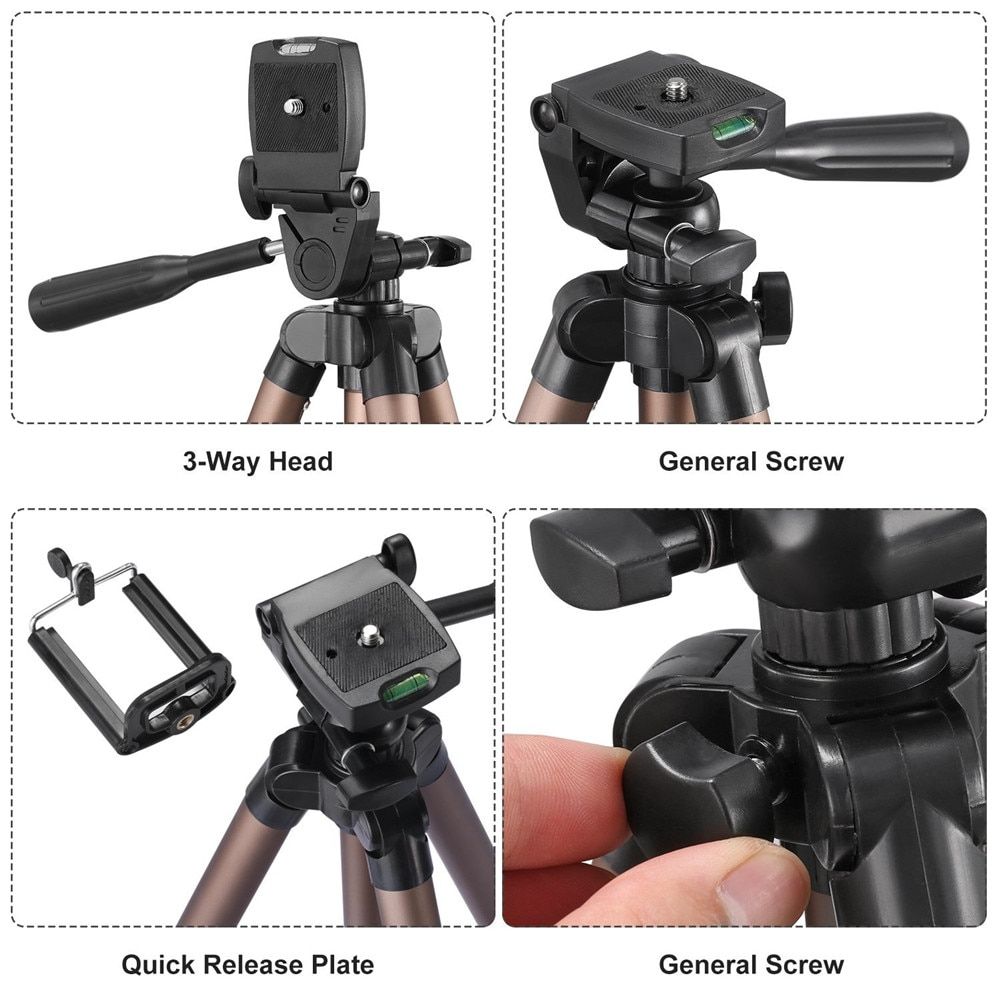 Trpied professionnel pour appareil photo numrique, inclina... - 5