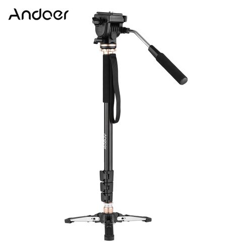 monopode de photographie 173cm/68 pouces, support en alliage d'aluminium, charge de 6kg, trépied à 3 jambes, tête Pan-Tilt pour caméscope DSLR