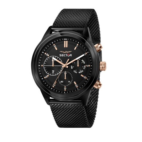 Montre Homme Sector En Métal Noir