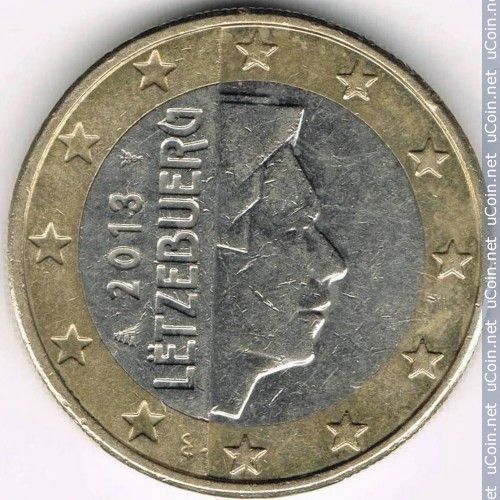 Pièce De 1 Euro Luxembourg 2013