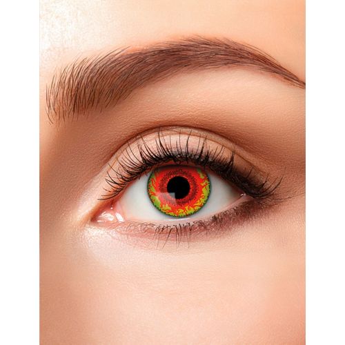 Lentilles De Contact Sans Correction Fantaisies Monstre Infecté Rouge 1 Semaine