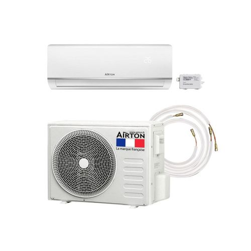 Pack Climatiseur réversible AIRTON - A Poser Soi-meme - 3500W - Readyclim 4M - WIFI