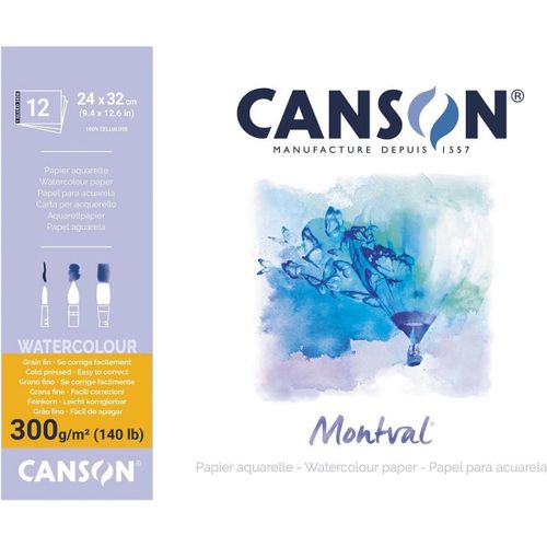 Canson Bloc Papier Dessin "Montval", 240 X 320 Mm, 300 G/M2