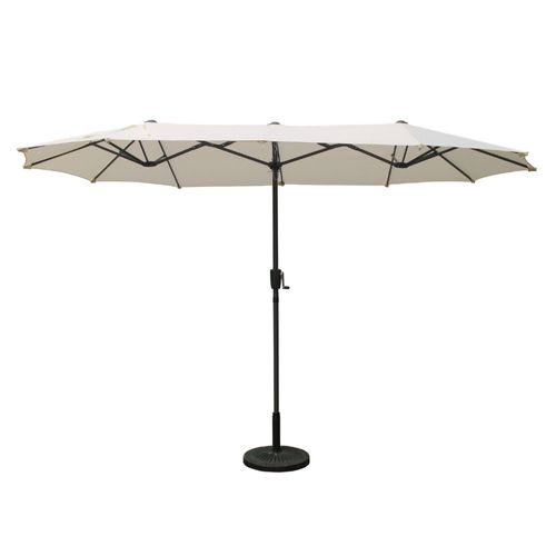 Parasol Double 2x4m Écru Siena