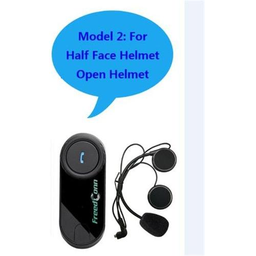 Couleur Pour La Moitié De La Face Interphone Bluetooth Bluetooth Compatible D'origine T-Com-Comvb Bluetooth Moto Interphone Casque 2 Cavaliers Micro Aec Radio Fm