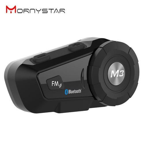 La couleur noire Casque Bluetooth pour Moto, Sans Fonction d'Interphone, Avec Micro Souple, Pour Casque à la fermètes Intégrale