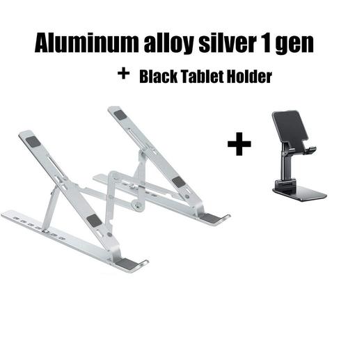 Support Pliable en Aluminium pour Ordinateur Portable, Base Réglable pour Macbook  Pro et Tablette