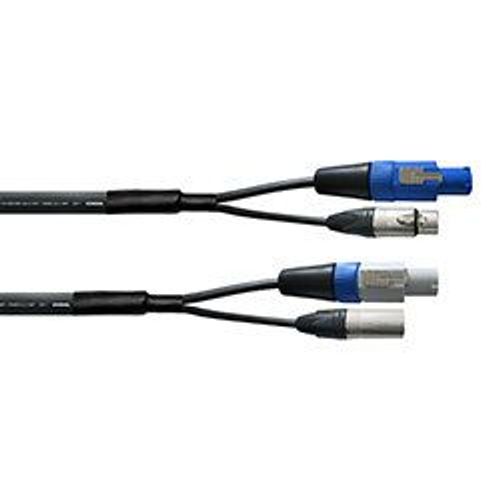 Cordial Cph3-Dmx1-Pwr1 - Câble Dmx Xlr 3 Points + Powercon 3 M