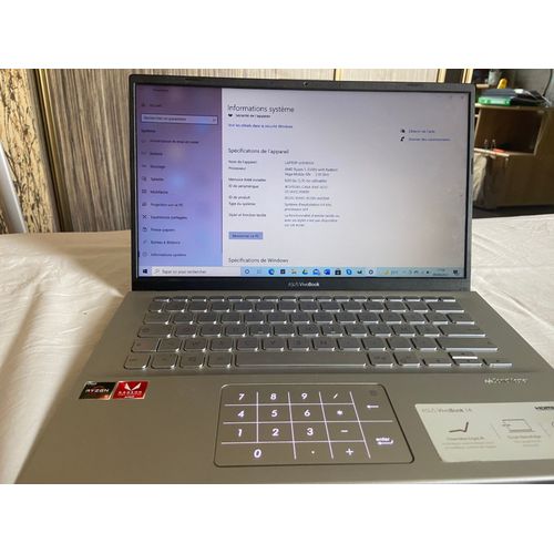 Asus Vivobook 14 X412D - 14" AMD Ryzen 5 3500U - 2.1 Ghz - Ram 8 Go - SSD 256 Go