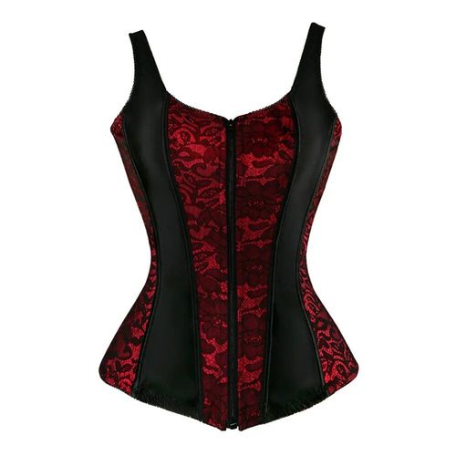 Corset Steampunk Avec Bonnet,Lingerie Avec Fermeture Éclair,Bretelles Latérales,Bustier D'entraînement De Taille,Grande Taille