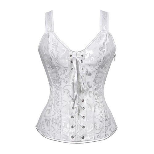 Corset Steampunk Avec Bonnet,Lingerie Avec Fermeture Éclair,Bretelles Latérales,Bustier D'entraînement De Taille,Grande Taille
