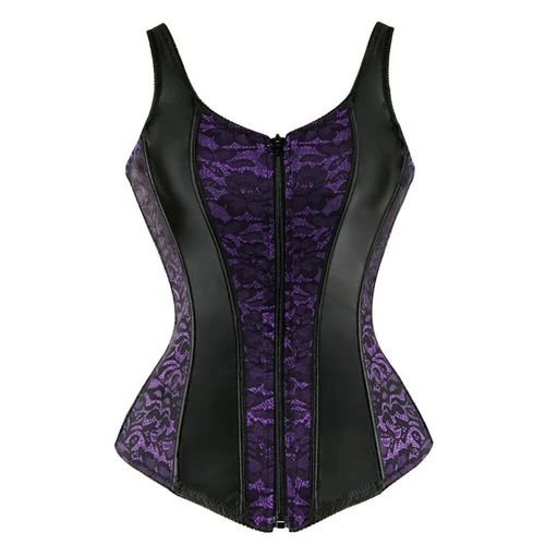 Corset Steampunk Avec Bonnet,Lingerie Avec Fermeture Éclair,Bretelles Latérales,Bustier D'entraînement De Taille,Grande Taille