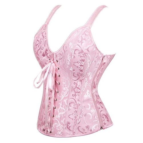 Corset Steampunk Avec Bonnet,Lingerie Avec Fermeture Éclair,Bretelles Latérales,Bustier D'entraînement De Taille,Grande Taille