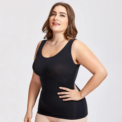 Débardeur Moulant Pour Femme,Maillot De Corps Lisse,Contrôle Du Ventre,Débardeur Basique