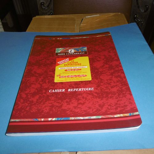 Cahier Et Repertoire 140 Pages 17x22 Cm Couverture Rouge Super Conquerant 81495