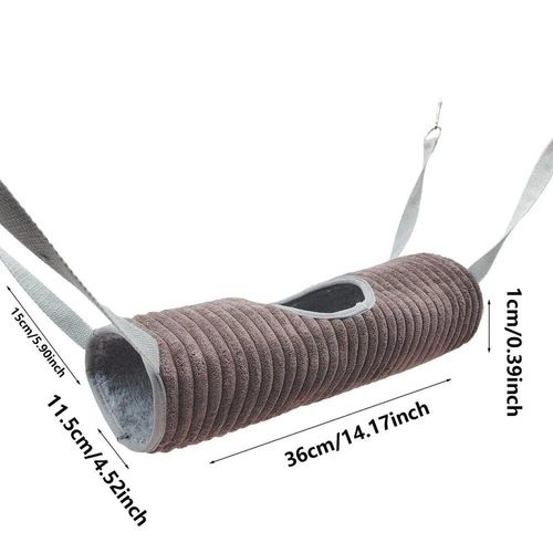 Hamac Pour Rats Double Optique,Lit En Peluche Chaud Pour Hamster,Nid De Maison,Sac De Couchage,Lits Face Tree,Cochon D'inde - Type Coffee Color