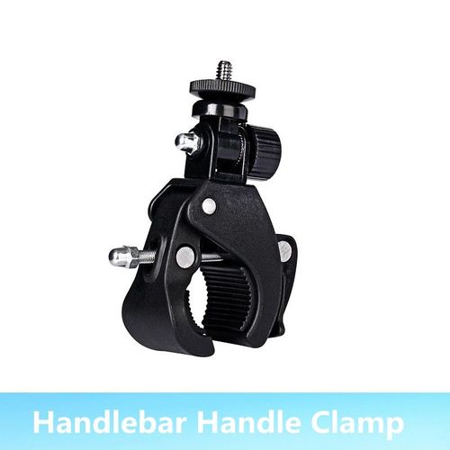 le noir - pince de guidon de vélo à vis 1/4, support de trépied, Clip de montage pour Gopro Hero5/4/3 +/3/2/1 DV DSLR, accessoires d'appareil photo