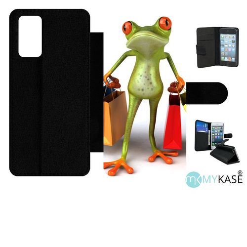 Etui À Rabat Pour Galaxy Note20 5g - Grenouille Shopping - Simili-Cuir - Noir
