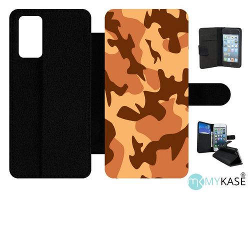 Etui À Rabat Pour Galaxy Note20 5g - Camouflage - Simili-Cuir - Noir