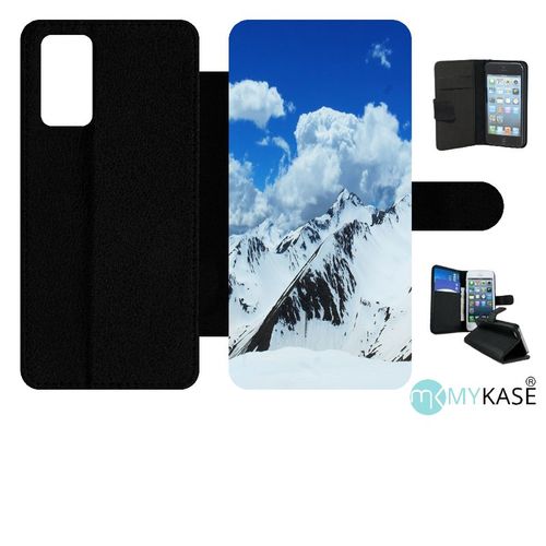 Etui À Rabat Pour Galaxy Note20 5g - Montagne - Simili-Cuir - Noir