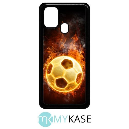 Coque Pour Galaxy M31 - Foot Flamme - Noir