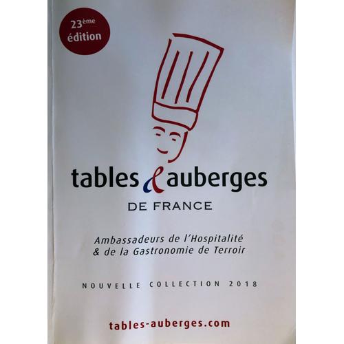 Tables Et Auberges De France -23e Édition 2018