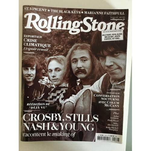 Rolling Stone 132 Csn&young Colum Mccann John Waters Basquiat Black Keys John Lennon Crise Climatiqu