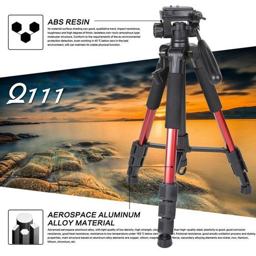 Q111 - MINI appareil photo Portable de voyage professionnel, trépied en aluminium et tête panoramique pour appareil photo numérique SLR DSLR trois couleurs Q100 Q111
