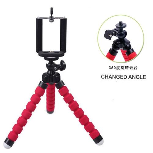 rouge - Trépied Flexible poulpe avec support de téléphone Portable, Mini trépied léger pour appareil photo numérique Canon, Nikon, tony Nex 6 6s