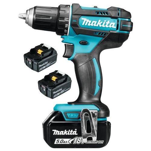 Perceuse-visseuse 13mm sur accu LXT 18V + 3x BL1850B + 1x DC18RC + Makpac - DDF482RT3J