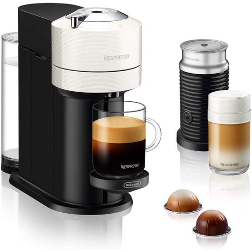 DeLonghi Nespresso Vertuo Next ENV 120.WAE Machine à café avec mousseur à lait Aeroccino