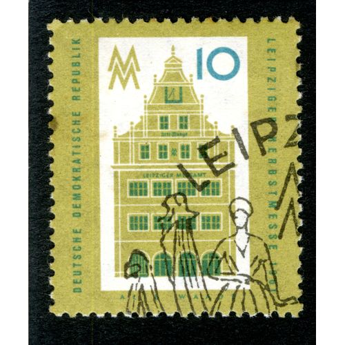 Timbre Oblitéré Deutsche Demokratische Republik, Leipziger Herbstmesse 1961, 10