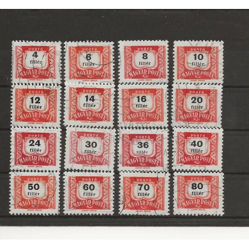 Hongrie - Lot De Timbres Taxes