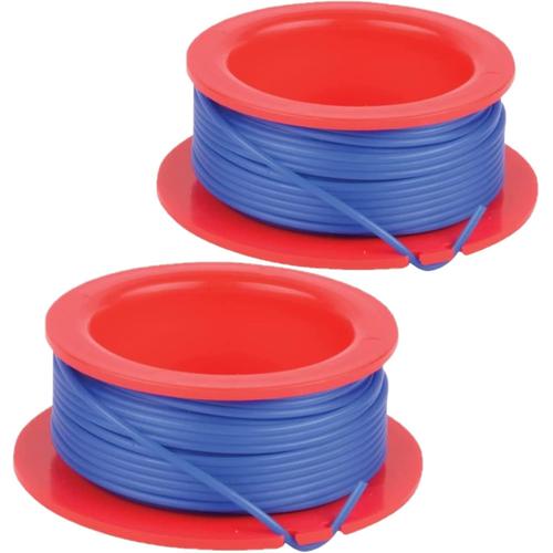 Lot de 2 Bobines de fil pour débroussailleuse Flymo ET21 Mini Trim ST Fly031 - 1,5 mm,10m