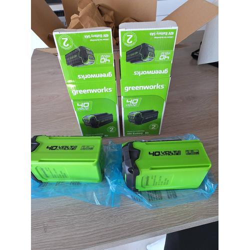 2 batteries Greenworks 40v 2ah