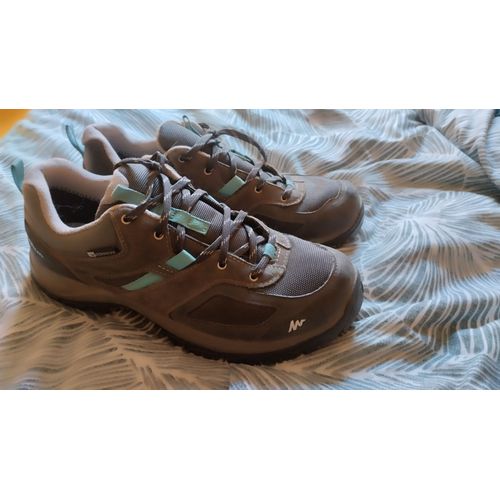 Chaussures De Randonnée Montagne Femme Mh100 Imperméable Taille 41