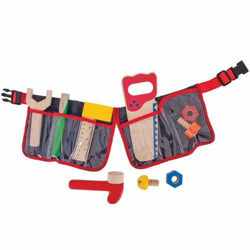 Bigjigs Toys Ceinture Porte-Outils Rouge