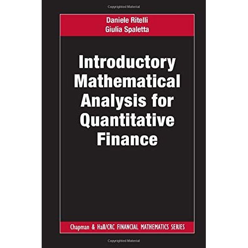 Introductory Mathematical Analysis For Quantitative Finance