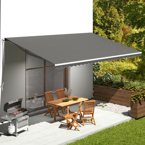 Vidaxl Tissu De Remplacement Pour Auvent Anthracite 6x3,5 M