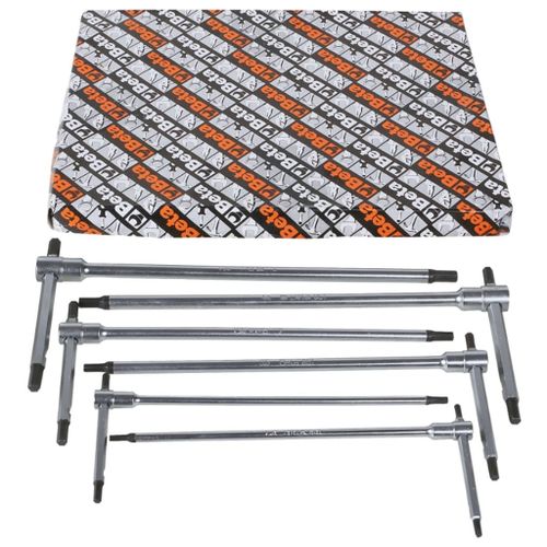 Beta Tools Clés à manche en T 6 pcs avec 3 extrémités hex 951/S6